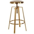thumbnail image 3 of Emma + Oliver Barstool with Swivel Lift Seat, Gold, 3 of 11