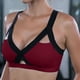 thumbnail image 5 of Gibobby Sports Sujetadores para mujer Cruz Frontal Chaleco Color Tops Ladies'plain Bra Lace Cup Side Full Bra(Vino,XXL), 5 of 5