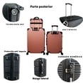 thumbnail image 3 of Juego 3 Maletas Viaje Grande 25 Kg Y 10 Kg Con Neceser Para Avion Carry On, 3 of 5