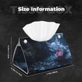 thumbnail image 6 of Lsque Heart Axolotl Printed Long Tissue Box Cover Holder, Facial Paper Organizer Dispenser,Triangle with Bottom Belt, PVC Leather Decorative Organizer, 6 of 9