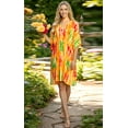 thumbnail image 3 of HAPPY BAY Women's Beachwear Summer Swim Beach Dress Cover ups for Swimwear Women Plus Size Fall Swimsuit Coverups for Women 2X-3X Orange_AC67, 3 of 5