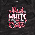 thumbnail image 4 of Inktastic 4th of July Red White and Cute with Arrow and Stars Boys or Girls Baby Bodysuit, 4 of 5