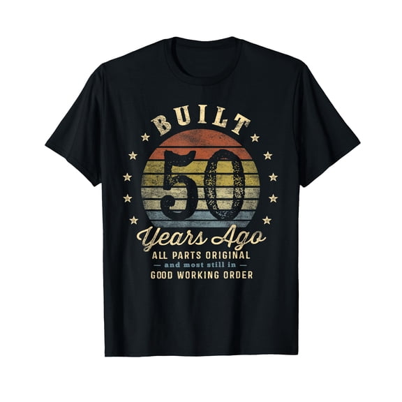 Built 50 Years Ago - All Parts Original Gifts 50th Birthday T-Shirt
