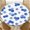 Blue Dot, variant on ARTSLION Elastic Tablecloth For Round Tables, Waterproof Tablecover For Up To 36in Round Table, Dining Tablecover For Indoor And Outdoor, Holiday, Blue Dot