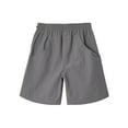 thumbnail image 5 of Mens Shorts Summer Casual Lightweight Elastic Waist Wide Straight Leg Athletic Beach Shorts with Pockets, 5 of 5