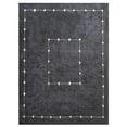 thumbnail image 3 of Rugsotic Carpets Handmade Rugs Hand Knotted Loom Rectangle 8'x10' Charcoal Wool for Indoor Use, 3 of 5