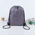 thumbnail image 2 of Bolsa de Poliéster con Cordón para Deportes, Maratón, Bolsa de Almacenamiento con Cordón, Bolsa con Cordón, Color Gris, 2 of 5