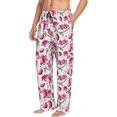 thumbnail image 2 of Xecao Lilies Flowers Men's Straight Lounge Pajama Pants: The Ultimate in Comfortable Sleepwear, 2 of 9