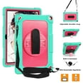 thumbnail image 3 of FIEWESEY Case for Walmart Onn 10.1 Inch Gen 3 2022 Tablet(Model:100071485),Shoulder&Hand Strap 360 Rotatable Stand Kids Friendly Shockproof Case for Walmart Onn 10.1 Inch 3nd Gen Tablet(Green/Pink), 3 of 6