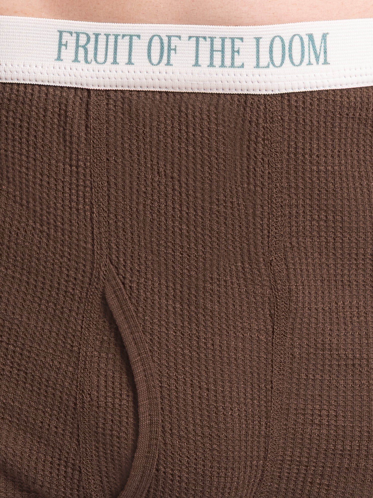 Fruit of the Loom Men's Slub Waffle Thermal Underwear Bottom, Sizes S-5XL