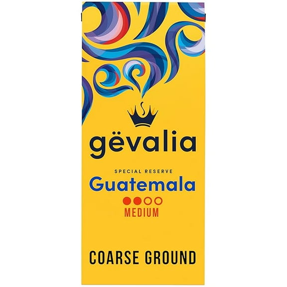 Pack of 1 Gevalia Special Reserve Guatemala Single Origin Medium Roast Coarse Ground Coffee, 10 oz. Bag