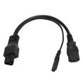 thumbnail image 1 of IEC320 Cordon d'Alimentation Y Splitter, Coque en PVC C6 Mâle à C7 C13 Femelle pour Imprimante d'Ordinateur, 1 of 8