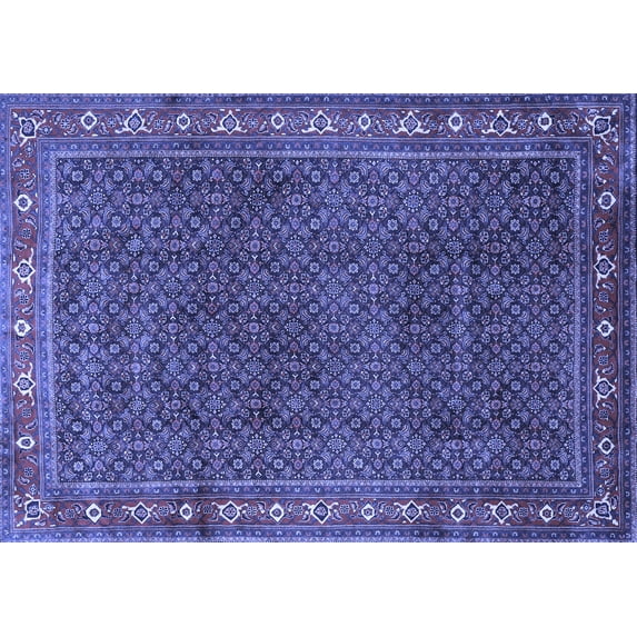Ahgly Company Indoor Rectangle Persian Blue Traditional Area Rugs, 3' x 5'
