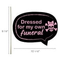 thumbnail image 3 of Emo Party Photo Booth Props, 12-Piece Black & Pink Decorations for Birthday, Concert, Halloween & Theme Party Supplies, 3 of 5