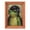 A, variant on Wooden Frame Funny Frog Fridge Magnet Portrait Kitchen Decor Mini Photo Frame Cartoon Animal Print Vintage Style Home Accessory