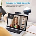 thumbnail image 6 of 1080P 60FPS Webcam,  FHD computer video camera with 4 Noise-canceling Microphone,  Cover and Tripod for PC/, Work with Live Streaming, Gaming, Video Calls, ZOOM, Skype, OBS, Facetime, 6 of 7