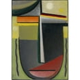 thumbnail image 2 of Alexej von Jawlensky 11x14 Gold Ornate Wood Frame and Double Matted Museum Art Print Titled - Abstract Head, Inner Vision Green-Gold (1926), 2 of 4