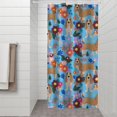 thumbnail image 2 of Basset Hound Dog and Flower Shower Curtain 36"x72" ,Bathroom Decorative Shower Curtains Set with 12 Hooks,Modern Waterproof Washable Shower Curtain, 2 of 6