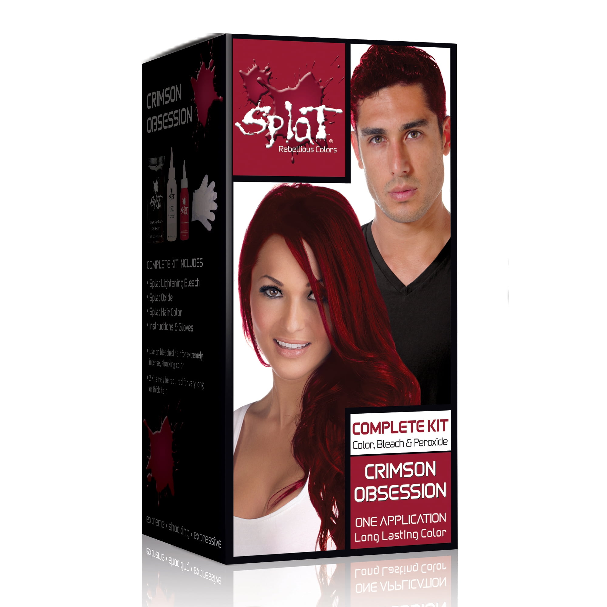 Splat Rebellious Colors Crimson Obsession Semi Permanent Dye pertaining to Red Hair Color Walmart Splat Rebellious Colors Crimson Obsession Semi Permanent Dye pertaining to Red Hair Color Walmart