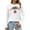 White, variant on HUITKMM Cotton Tshirt Women Womens Canada Long Sleeve Canada Day Flag T Shirt Canadian Maple Leaf Shirts 4103