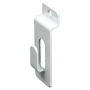 Deluxe Heavy Duty Slatwall Notch Hook, White, Box of 96