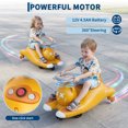 thumbnail image 3 of Electric Ride-On Wiggle Car for Kids Battery Powered Toy Vehicle with Pedal Indoor Outdoor Fun Brown - US standard Brown, 3 of 8