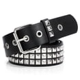 thumbnail image 1 of Cinturón con tachuelas XZQTIVE Metal Punk Rock Rivet para mujer/hombre, 1 of 6