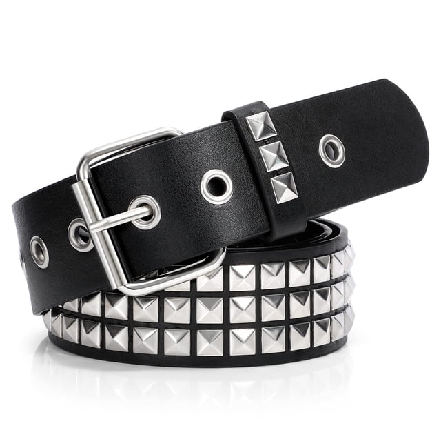 Cinturón con tachuelas XZQTIVE Metal Punk Rock Rivet para mujer/hombre