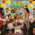 thumbnail image 5 of 32 PCS For Animal Crossing Theme Party Decorations,Includes 13 Cupcake Toppers,5*3ft Birthday Backdrop Decorations,18 Balloons,for Birthday Party Decorations Supplies, 5 of 7