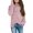 Pink, variant on Children Winter Solid Color Sweater Knit Pullover