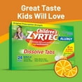 Children's Zyrtec 24 Hr Allergy Relief Dissolve Tablets, Citrus, 24Ct