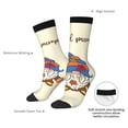 thumbnail image 4 of Bingfone Compression Socks for Women and Men Long Socks for Running Athletic Cycling Nurse- Autumn Gnomes1, 4 of 6