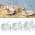 thumbnail image 2 of Clear Hamster Sand Bath Sturdily Clear Sand Bath Container for Companionship of Hamster Hedgehogs Multiple Functional, 2 of 9
