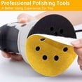 thumbnail image 5 of 5 Inch Gold Sanding Discs, 80 Grit Sandpaper 8 Hole Sanding Disc Hook and Loop Round Orbital Sander Sandpaper for Wood,100 Pack, 5 of 5