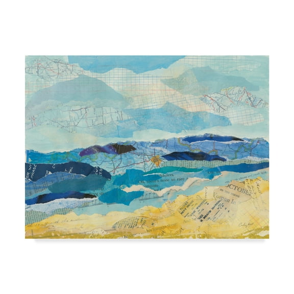 Trademark Fine Art 'Abstract Coastal II' Canvas Art by Courtney Prahl
