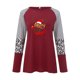 thumbnail image 4 of Pntutb Moda Mujer Cuello Redondo Manga Larga Estampado Casual Camiseta Blusa Pntutb Pntutb-8437, 4 of 5