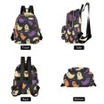 thumbnail image 4 of FORMRS Mini Backpack Purse for Women Quilted Travel Daypack Casual Shoulder Bag, Purple Halloween Ghosts, 4 of 7