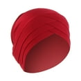 thumbnail image 2 of Herrnalise Women Winter Warm Solid Cross Muslim Cap Hat Beanie Wrap Scarf Cap, 2 of 2
