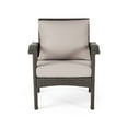 thumbnail image 5 of Noble House Kahala Outdoor 4 Seater Wicker Chat Set with Fire Pit Gray, 5 of 11