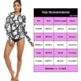 thumbnail image 3 of joogoo Womens UPF 50+ Rash Guard Halloween Devils Long Sleeve UV Protection Sun Shirts Tops L, 3 of 7