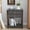 Gray-Long legs, variant on Wirrytor 5-Drawer Farmhouse Dresser With Floral Embossing, Dark Gray Tall Chest Of Drawers, Anti-Tipping Design, Vintage Storage Organizer For Bedroom Hallway Living Room