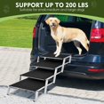 thumbnail image 3 of Extra Wide Dog Car Stairs for Large Dogs, Foldable Pet Steps Aluminum Dog Ramps 4 Steps Dog Stairs, Support 150 to 200 lbs, 3 of 6