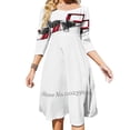 thumbnail image 2 of Robe Col Carré Bronco Cal Feu Robe d'Été Douce Femme Élégante Imprimé Col Halter Bronco Grumman Cal Feu Citerne S 2, 2 of 5