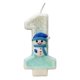 thumbnail image 2 of Fiudx Ofertas relámpago Etiqueta para pastel con forma de copo de nieve, vela con número de muñeco de nieve, decoración de cumpleaños para niños, pastel de cumpleaños temático, cupcakes, suministros, 2 of 6