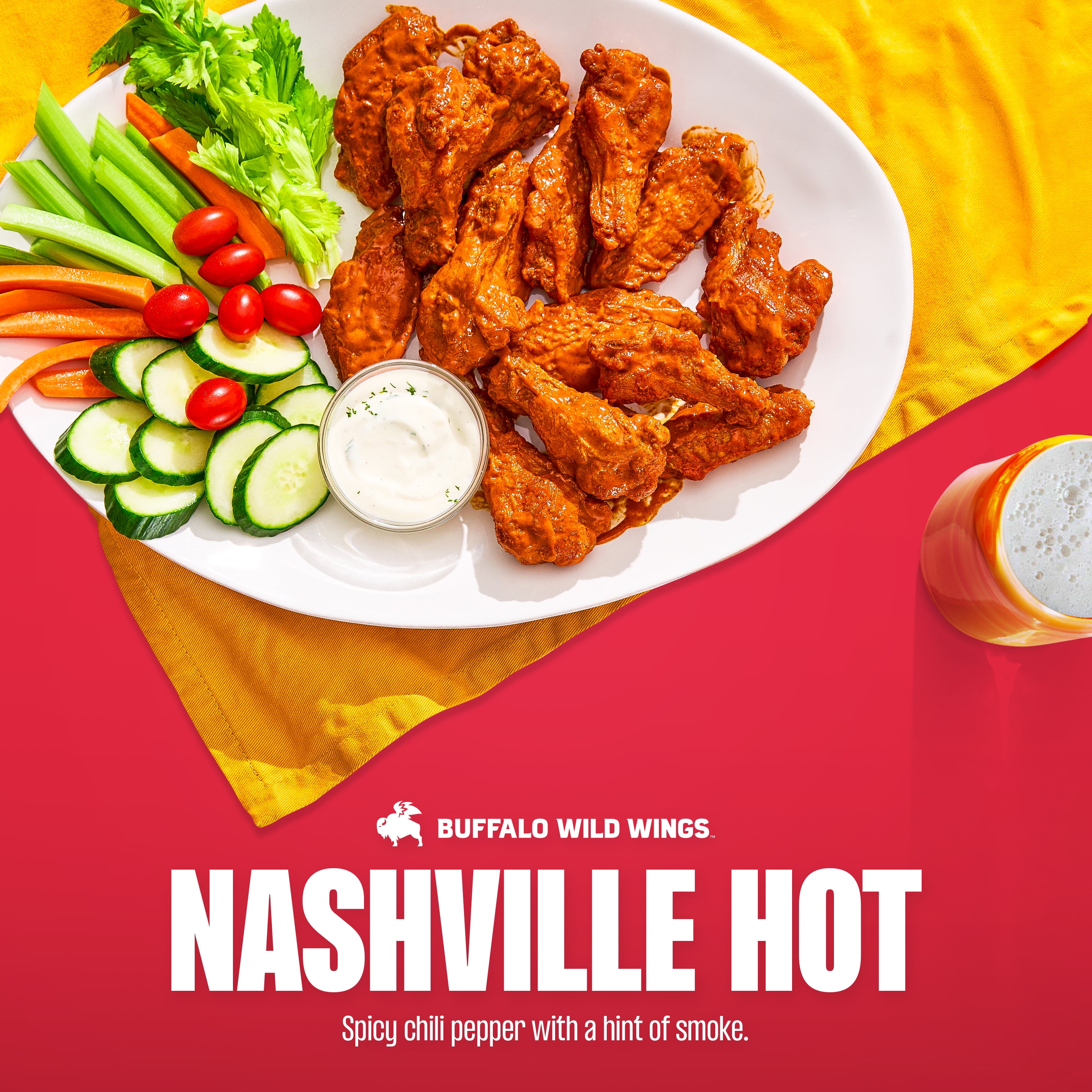 Buffalo Wild Wings Nashville Hot Sauce, 12 fl. oz.