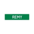 thumbnail image 1 of Remy Boys Children Name Letter Printed Label Novelty Wall Plaque Decoration Indoor Outdoor Aluminum Metal Sign 4"x13.5", 1 of 1