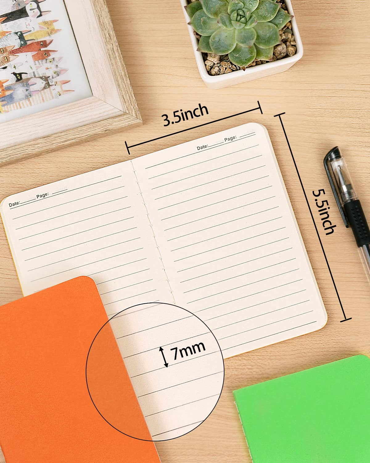 Small Lined Notepads Bulk 120 Pack (30 Sheets/60 Pages) Mini Journal Pocket Notebooks Set Colorful Cover For 3.5 X 5.5 Inches