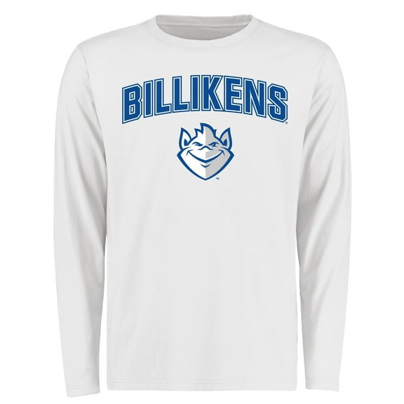Men's White Saint Louis Billikens Proud Mascot Long Sleeve T-Shirt