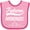 Pink and Fuchsia, variant on Inktastic Future Arborist Tree Care Job Boys or Girls Baby Bib