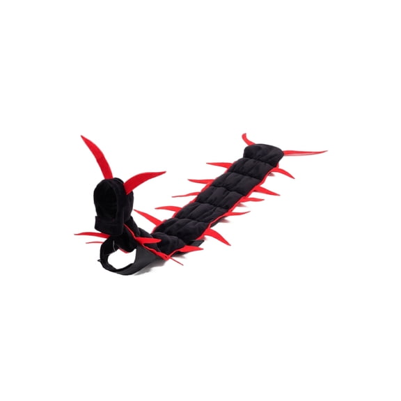 Halloween Cat Costume Centipede Outfit, Funny Pet Cosplay Costumes, Adjustable Straps for Small Medium Large Cats Outdoor Party Dress Red